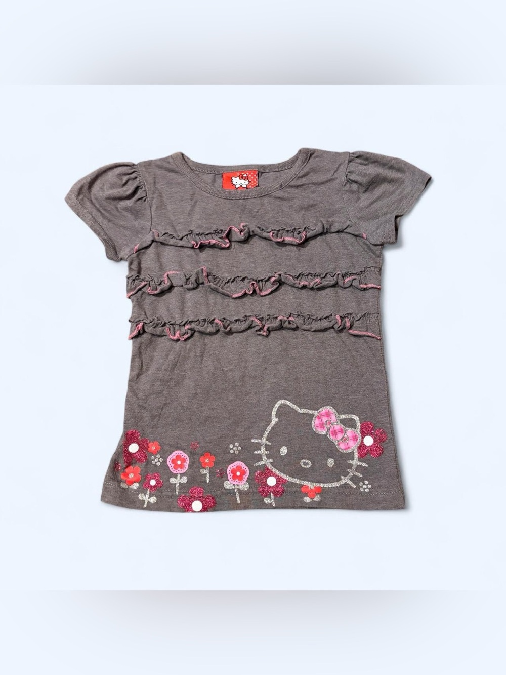 Hello Kitty Girls Ruffle Top!